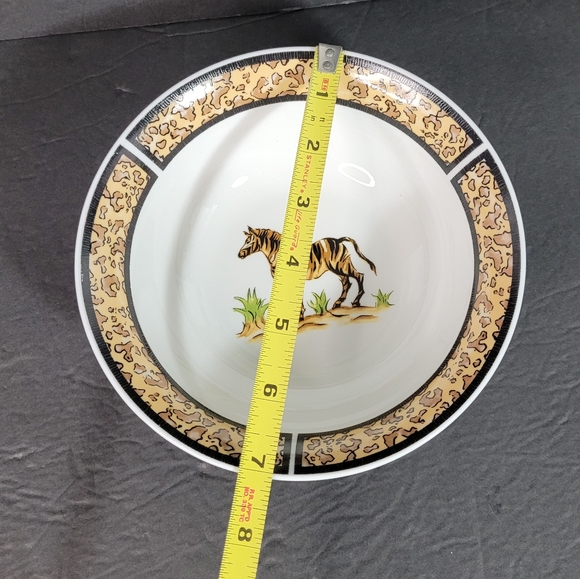 Zebra Safari Bowl by Tabletops Unlimited Excellent condition RARE - Picture 5 of 6